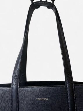 Authentic Tiffany & Co. Reversible Tote Leather Bag with dual straps